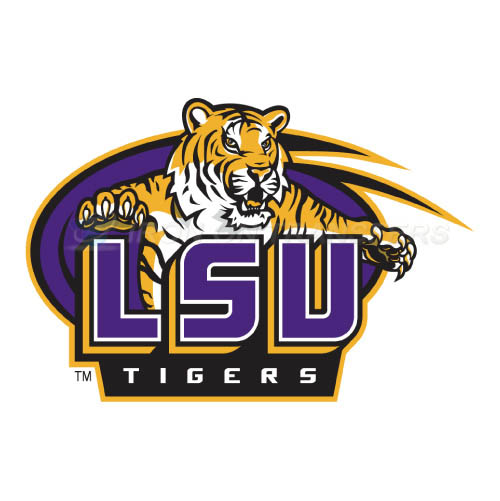 LSU Tigers Logo T-shirts Iron On Transfers N4913 - Click Image to Close